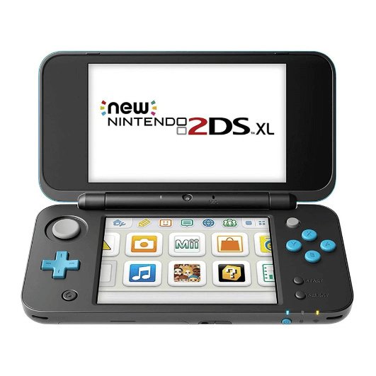 New Nintendo 2DS XL Black + Turquoise box art for Nintendo 3DS